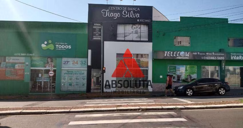 Salão para alugar, 87 m² por R$ 2.500/mês - Vila Pavan - Americana/SP