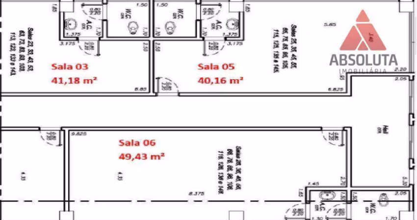 Sala para alugar, 184 m² por R$ 12.000/mês - Vila Frezzarim - Americana/SP