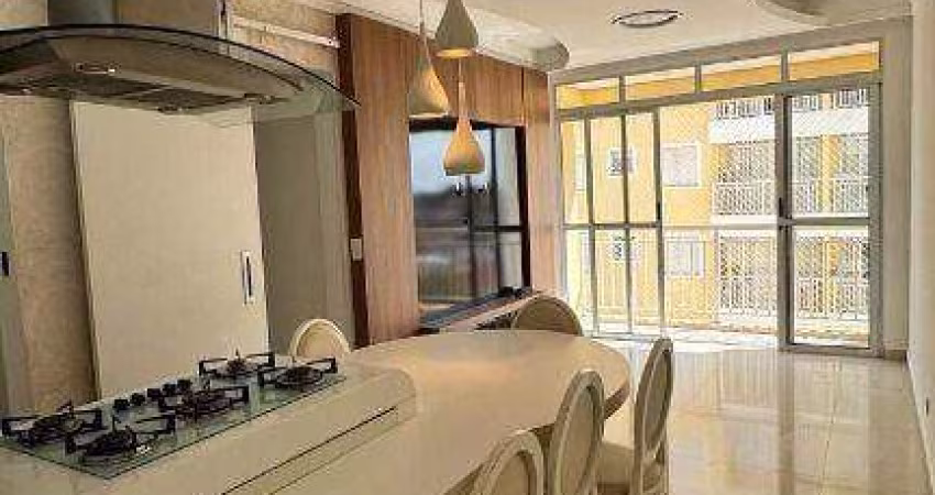 Apartamento com 3 dormitórios para alugar, 70 m² por R$ 3.138,61/mês - Vila Omar - Americana/SP