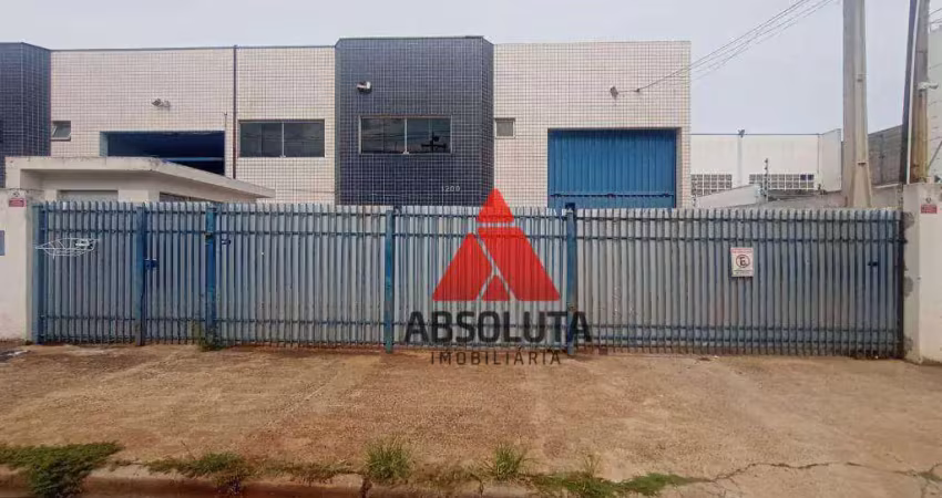 Galpão para alugar, 704 m² por r$ 9.500/mês - distrito industrial - santa bárbara d'oeste/sp