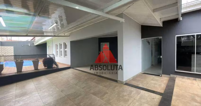 Casa com 3 dormitórios para alugar, 207 m² por r$ 5.500/mês - jardim ipiranga - americana/sp