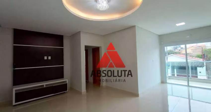 Apartamento com 3 dormitórios para alugar, 95 m² por r$ 2.800/mês - jardim ipiranga - americana/sp