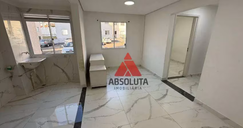 Apartamento com 2 dormitórios para alugar, 44 m² por r$ 1.376,33/mês - jardim boer i - americana/sp