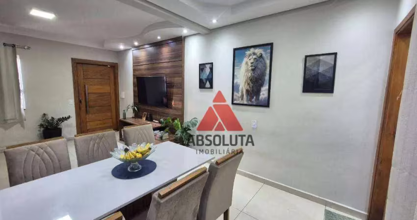 Casa com 3 dormitórios à venda, 76 m² por r$ 410.000,00 - jardim terramérica i - americana/sp