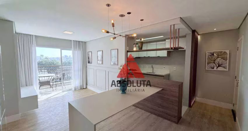 Apartamento com 3 dormitórios para alugar, 75 m² por r$ 3.200/mês - vila santa catarina - americana/sp