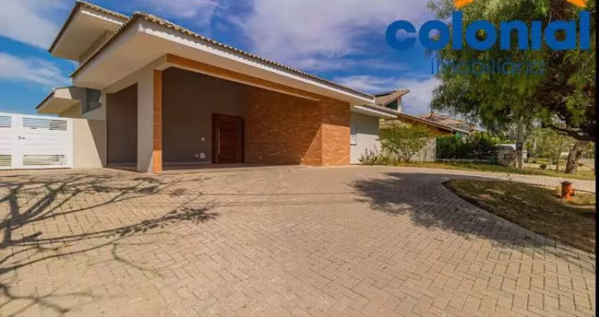 CASA TÉRREA, NOVA, EM CONDOMÍNIO FECHADO COM 4 SUÍTES, 6 VAGAS, TERRENO DE 1.028M².HARAS PINDORAMA, CABREÚVA.