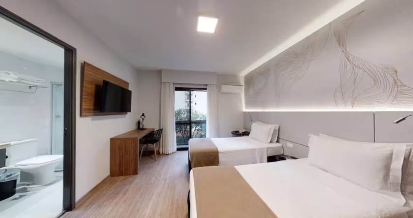 Flat disponível para venda no Hotel Intercity Interative Jardins, com 23m², 1 dormitório e 1 vaga