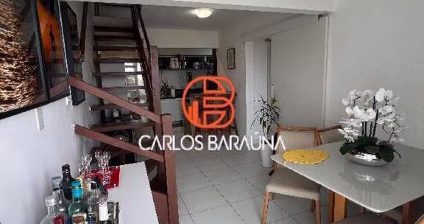 Village duplex 3/4 3 quartos em stella maris com varanda na sala e no quarto