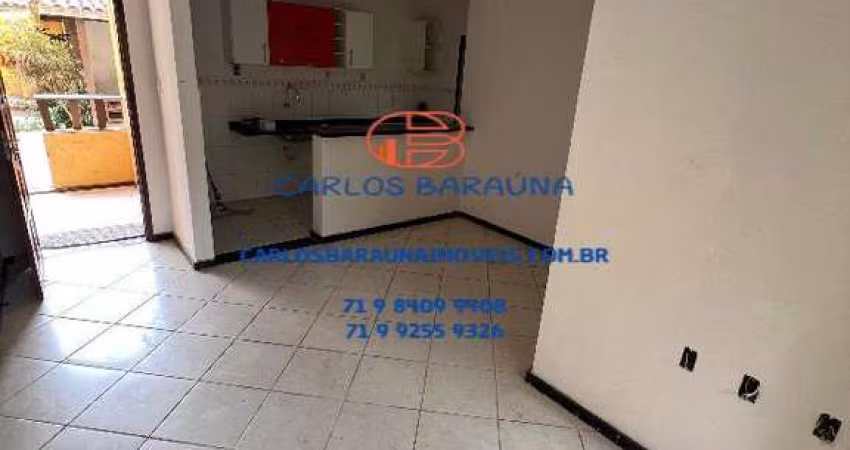 Apartamento 2/4 térreo com quintal em vc domínio com piscina frente mar stella maris