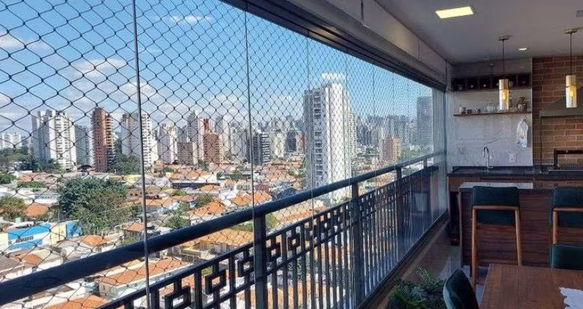 Apartamento mobiliado com 3 suítes e 2 vagas no Quadra Green Wish Brooklin próximo ao metrô.
