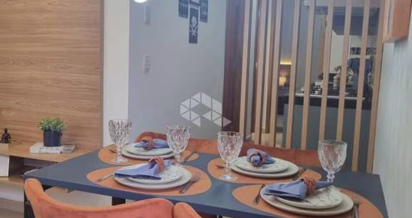 Apartamento à venda, 45,49m² de área útil,  2 dormitórios, banheiro social, sala integrada à cozinha, varanda gourmet.