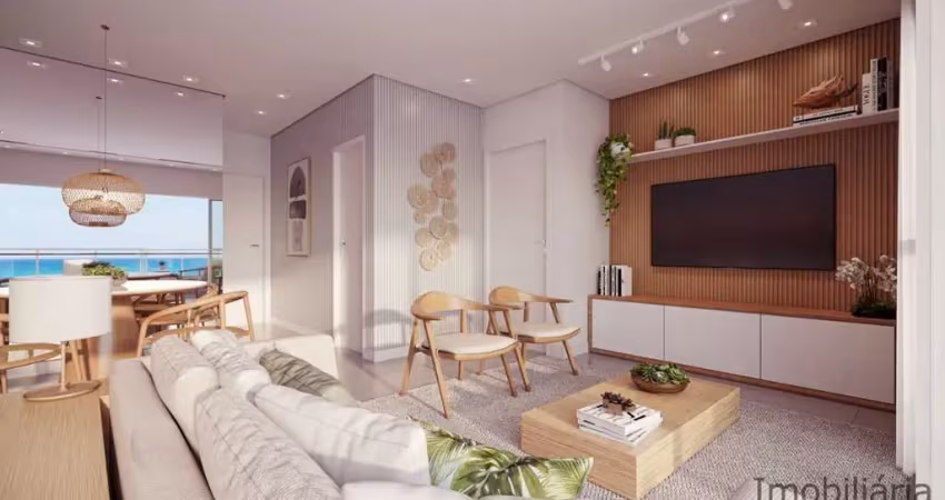 Lindo empreendimento frente mar, 2 e 3 dorms com vaga de garagem