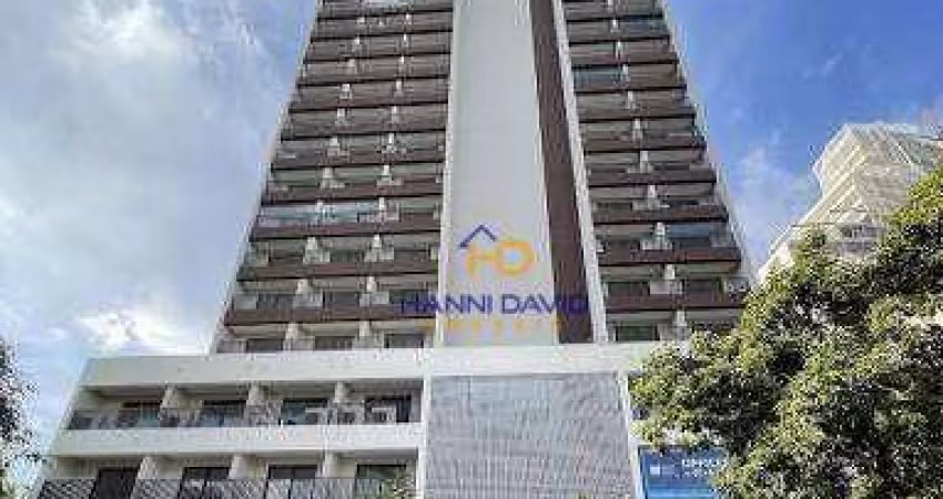 Lindo apartamento novo no paraíso andar alto com linda vista  com um dormitório uma suíte uma vaga e lazer .