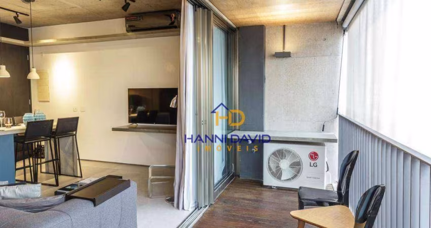 Apartamento com 1 dormitório para alugar, 44 m² por R$ 6.410,17/mês - Vila Mariana - São Paulo/SP