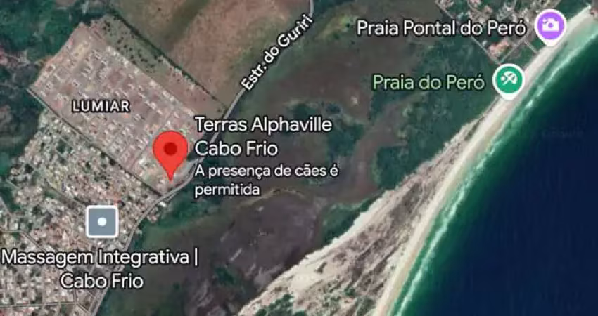 Terreno com 414m² no condomínio terras alphaville – cabo frio