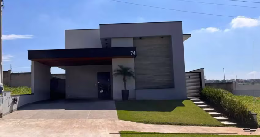 Casa com piscina, todas as áreas climatizadas em condomínio Reserva Central Parque Salto.