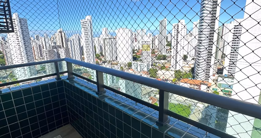 Torre, andar alto, todo reformado, 02 qtos sendo 01 suíte