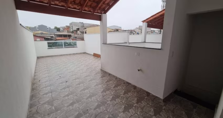 LINDA COBERTURA NOVA COM 2 DORMITÓRIOS, SALA 2 AMBIENTERS, 1 VAGA. SANTO ANDRÉ