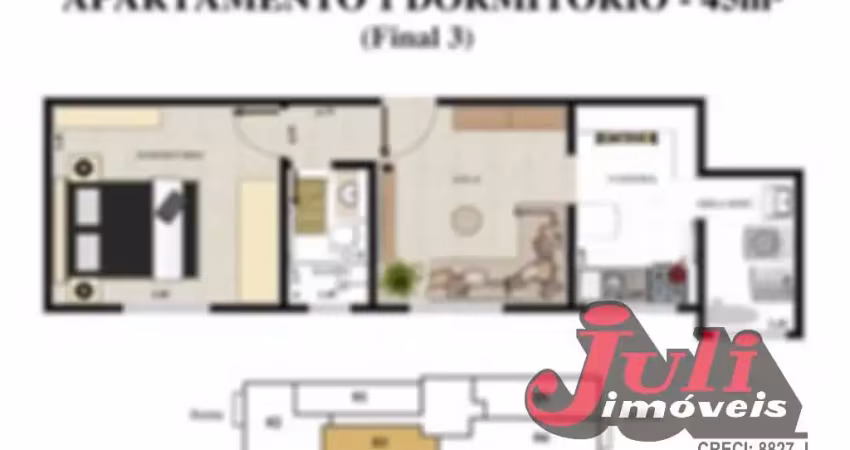 APARTAMENTO 1 DORMITÓRIO 1 VAGA RUDGE RAMOS SBC