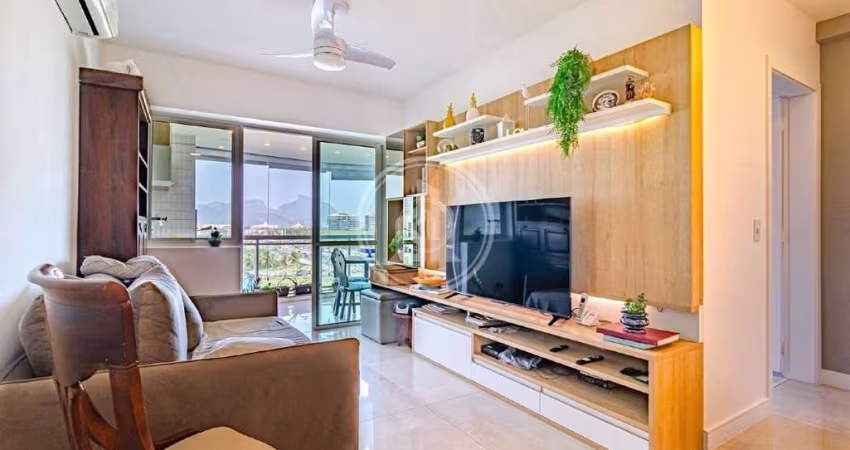 Apartamento com 2 dormitórios com quarto revertido para 3 - venda, 82 m² por R$ 785.000 - Barra da Tijuca - Rio de Janeiro/RJ