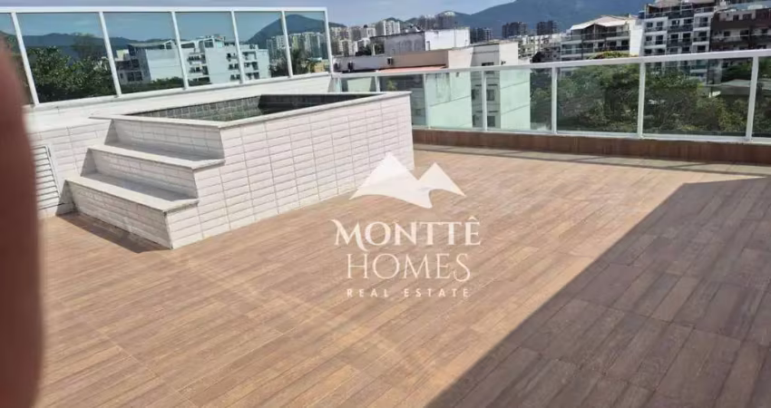 Cobertura com 4 suítes, 278 m² - venda por r$ 1.740.000 ou aluguel por r$ 9.500/mês - recreio dos bandeirantes - rio de janeiro/rj