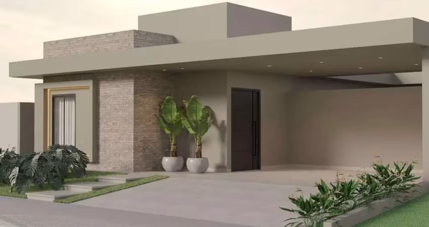 Casa térrea à venda na planta no condomínio la paloma em três lagoas/ms
