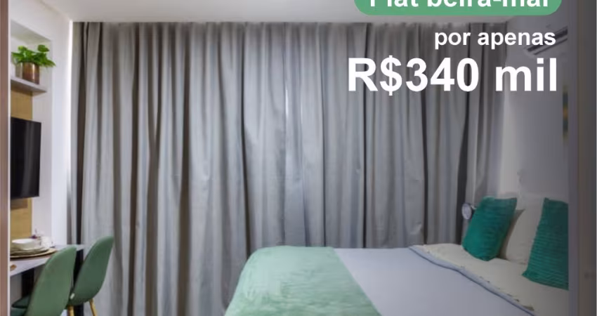 Oportunidade : Lindo flat a beira-mar, já rentabilizando