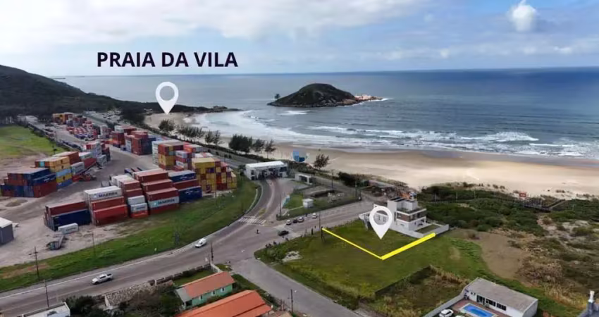 Terreno 450 m² no canto da praia da vila: imbituba.