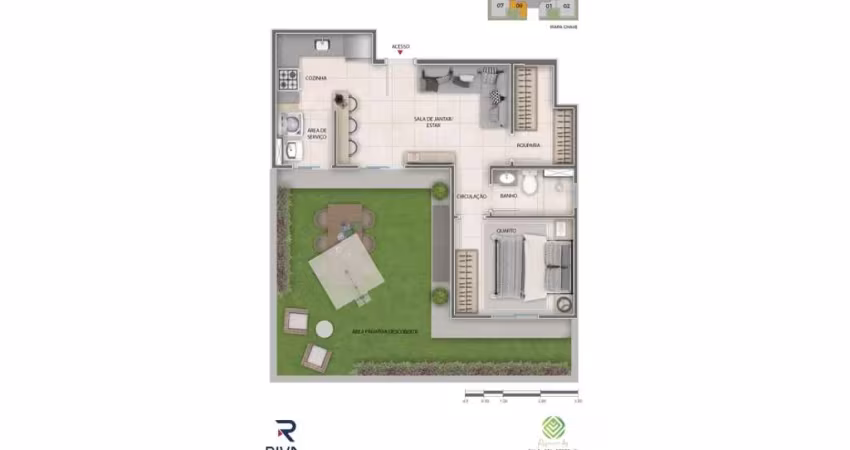 Apartamento à venda no Reserva dos Buritis - T2 com 3 quartos e 67m²