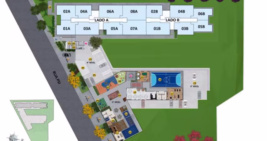 Apartamento à venda no Exclusive Montreal - A com 2 quartos e 52m²