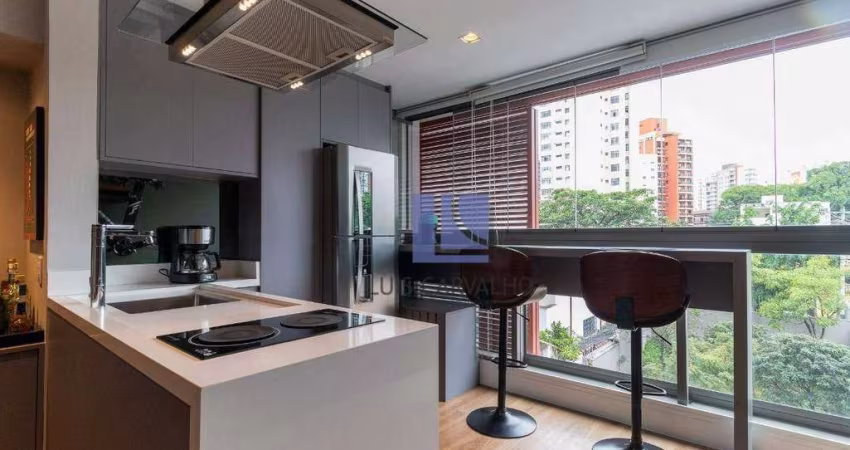 Apartamento com 1 dormitório à venda, 33 m² por R$ 499.000 - Mirandópolis - São Paulo/SP