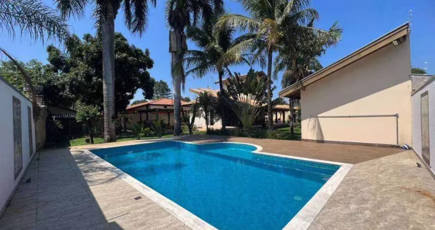 Chácara com 3 dormitórios para alugar, 1120 m² por r$ 6.500/mês - recanto jatobá - americana/sp
