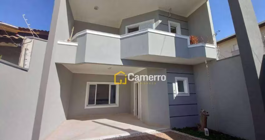 Casa com 3 dormitórios, sendo 1 suíte,  à venda, 180 m² por r$ 980.000 - jardim ipiranga - americana/sp