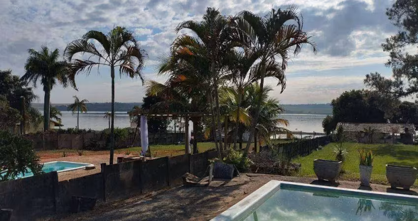 Chácara de fundo para represa à venda, 5426 m² por r$ 1.300.000 - monte carlo - americana/sp