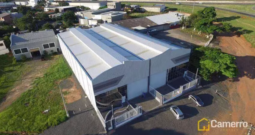Galpão para alugar, 1250 m² por r$ 14.000/mês - jardim campo belo - americana/sp