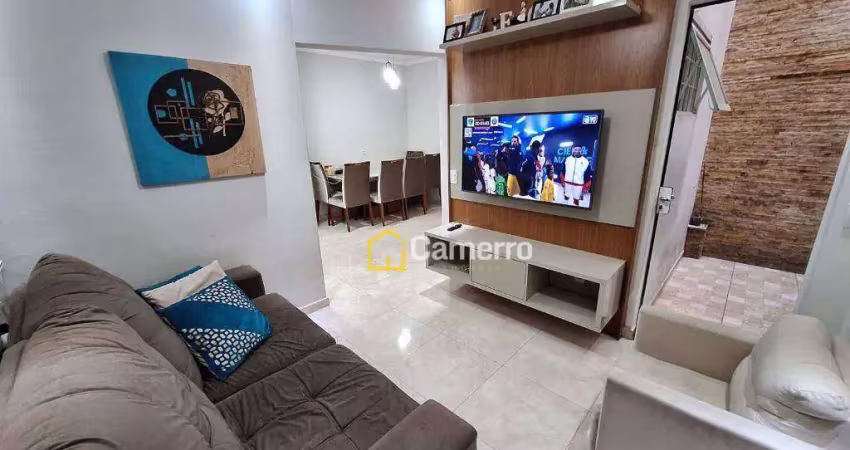 Apartamento com 2 dormitórios à venda, 87 m² por r$ 300.000 - parque universitário - americana/sp