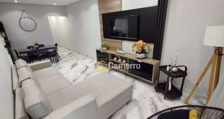 Casa com 3 dormitórios à venda, sendo 1 suíte, , 120 m² por r$ 650.000 - catharina zanaga - americana/sp