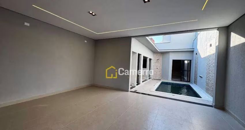 Casa com 3 dormitórios, sendo 1 suíte,  à venda, 129 m² - jardim terramérica ii - americana/sp