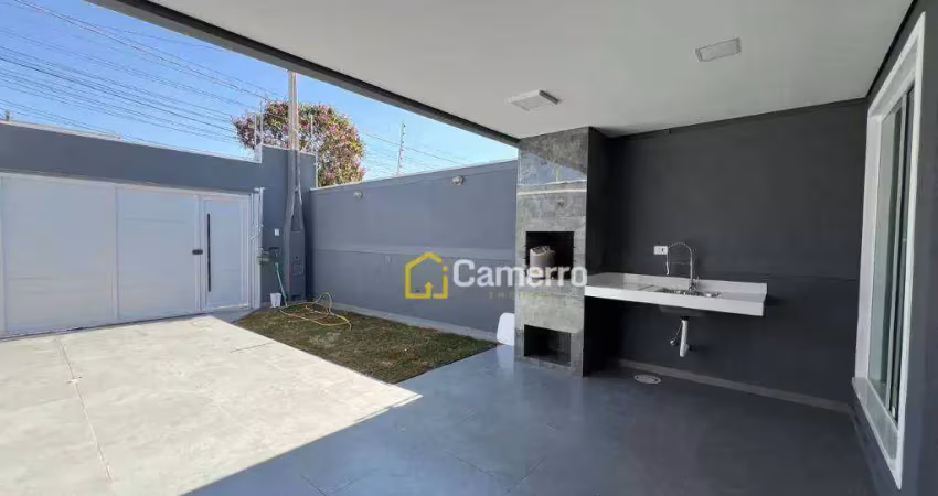 Casa com 3 dormitórios, seno 1 suíte,  à venda, 100 m² por r$ 630.000 - jardim terramerica 3 - americana/sp