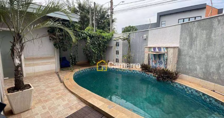 Casa com 3 dormitórios para alugar, 250 m² por r$ 5.500/mês - jardim souza queiroz - santa bárbara d'oeste/sp