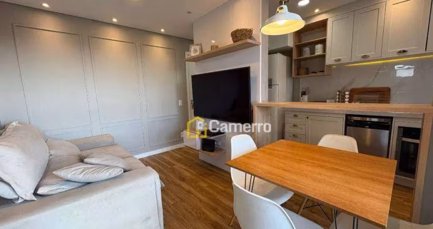 Apartamento com 2 dormitórios para alugar, 55 m² por r$ 3.383,00/mês - jardim mollon - santa bárbara d'oeste/sp