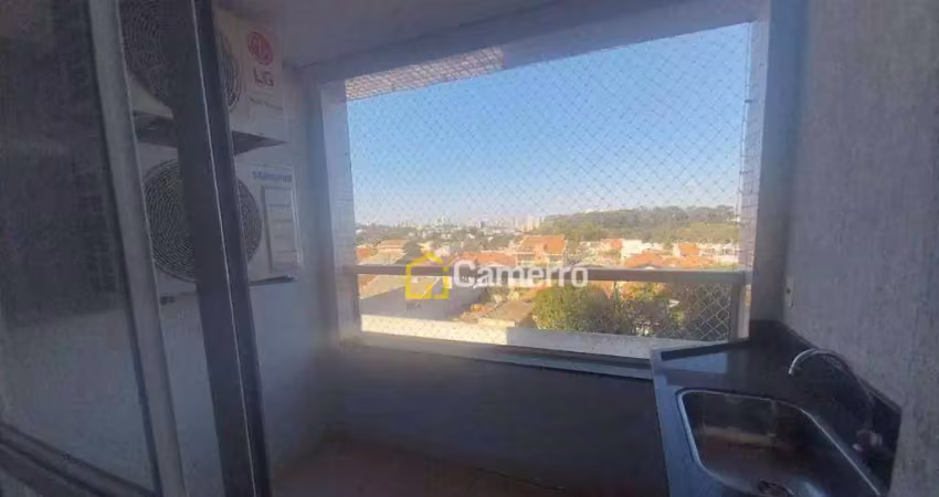 Apartamento com 2 dormitórios para alugar, 73 m² por r$ 2.905/mês - jardim ipiranga - americana/sp