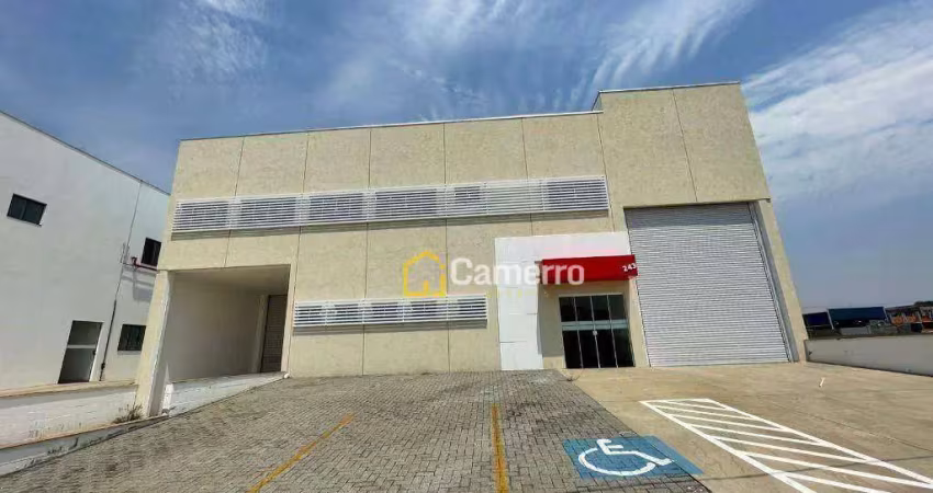 Galpão para alugar, 842 m² por r$ 14.163/mês - parque industrial souza queiroz - limeira/sp