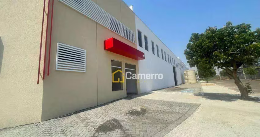 Galpão para alugar, 841 m² por r$ 13.500/mês - parque industrial souza queiroz - limeira/sp