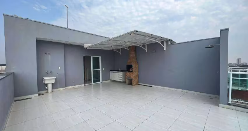Apartamento cobertura com 4 dormitórios para alugar, 90 m² por r$ 3.500/mês - jardim terramérica i - americana/sp