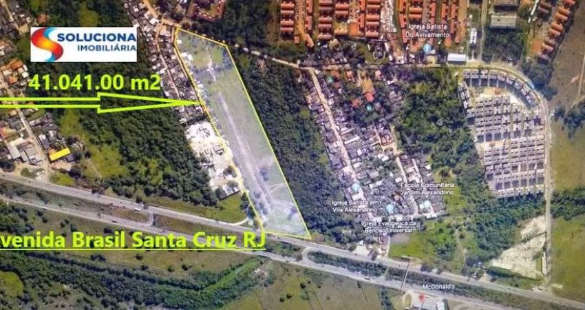 Terreno Plano 41.000m2 Santa Cruz - Rio de Janeiro.