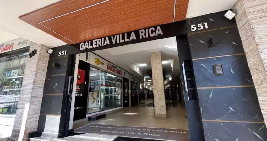 Sala comercial à venda na galeria villa rica, região central de londrina