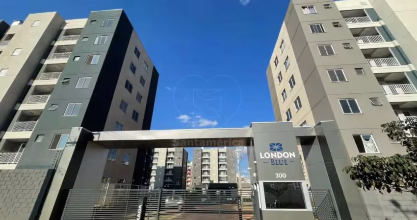Apartamento para alugar com 2 quartos no edifício london blue e área de lazer, zona norte de londrina