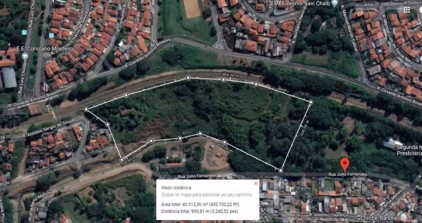 Terreno comercial à venda na Rua Júlio Fernandes, s/nº, Jardim São Pedro, Campinas