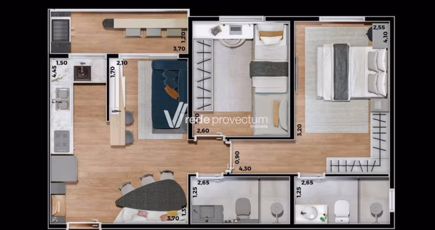 Apartamento com 2 quartos à venda na Avenida Fermino Maltarollo, s/nº, Parque Gabriel, Hortolândia